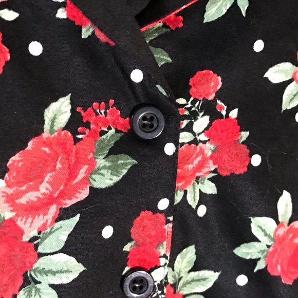 TORRID RETRO CHIC 28 Black/Red Print Dress - Picture 6 of 6